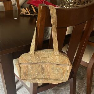 Etro Beige Paisley Shoulder Bag